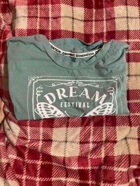 Organic Generation Women's Teal 'Dream Festival' Crop Top